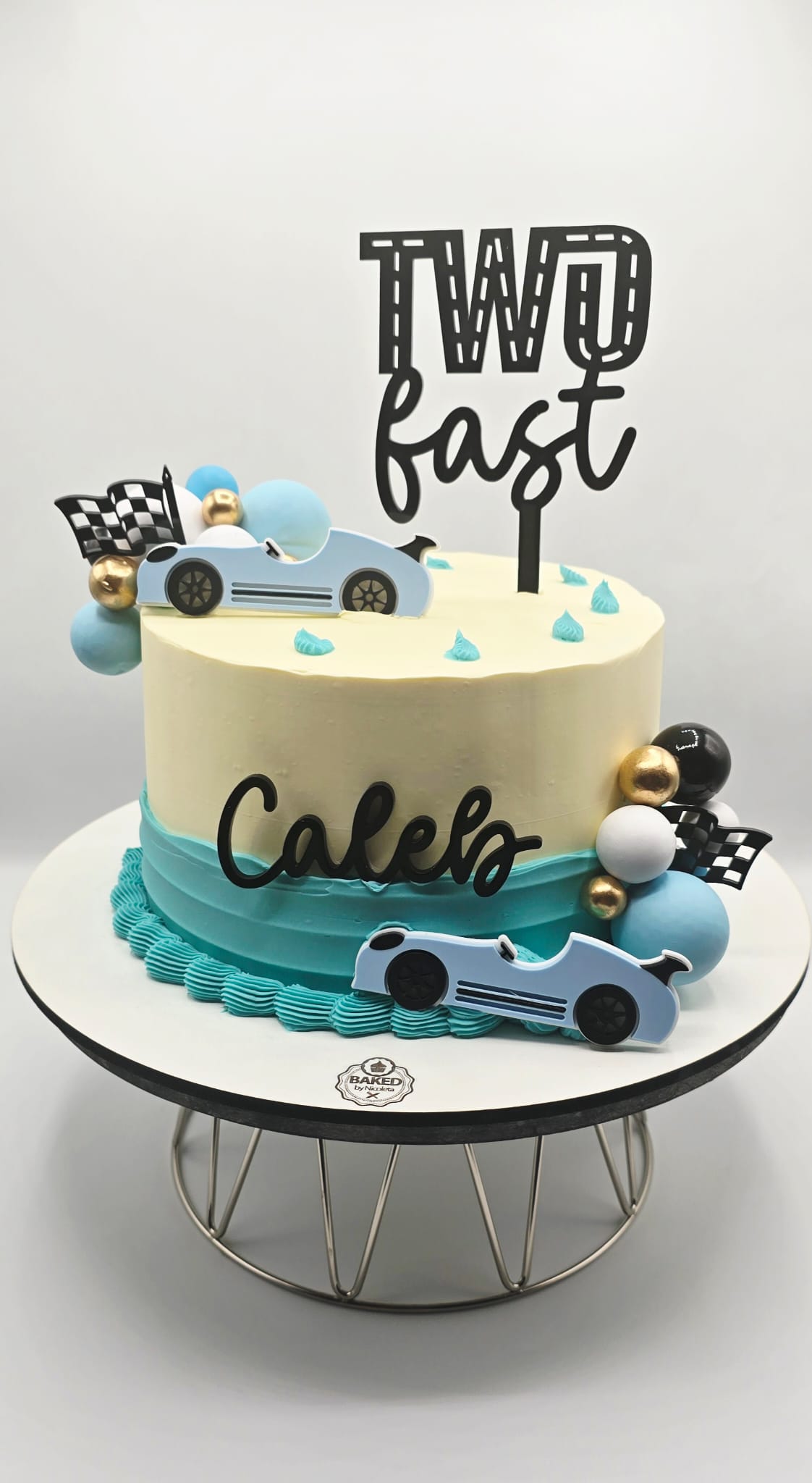 Bespoke custom celebration cake for Boys & Adventures handcrafted by Nicoleta